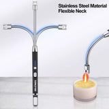 GRILLMATIC Windproof, Rechargeable, Flexible Neck, Lithium Ion, Electronic, Butane Free, Flameless, USB Grill Lighter GRILLMATIC