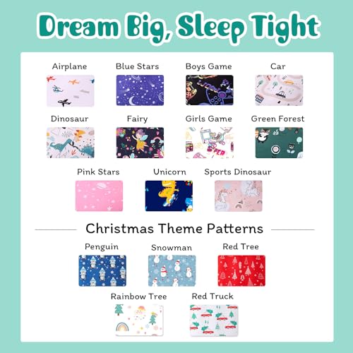 JSD Blue Penguin Snowflakes Kids Duvet Cover Set Twin Size, 2 Piece Printed Comforter Cover with Pillow Sham Zipper Closure, Comforter Not Included JSD