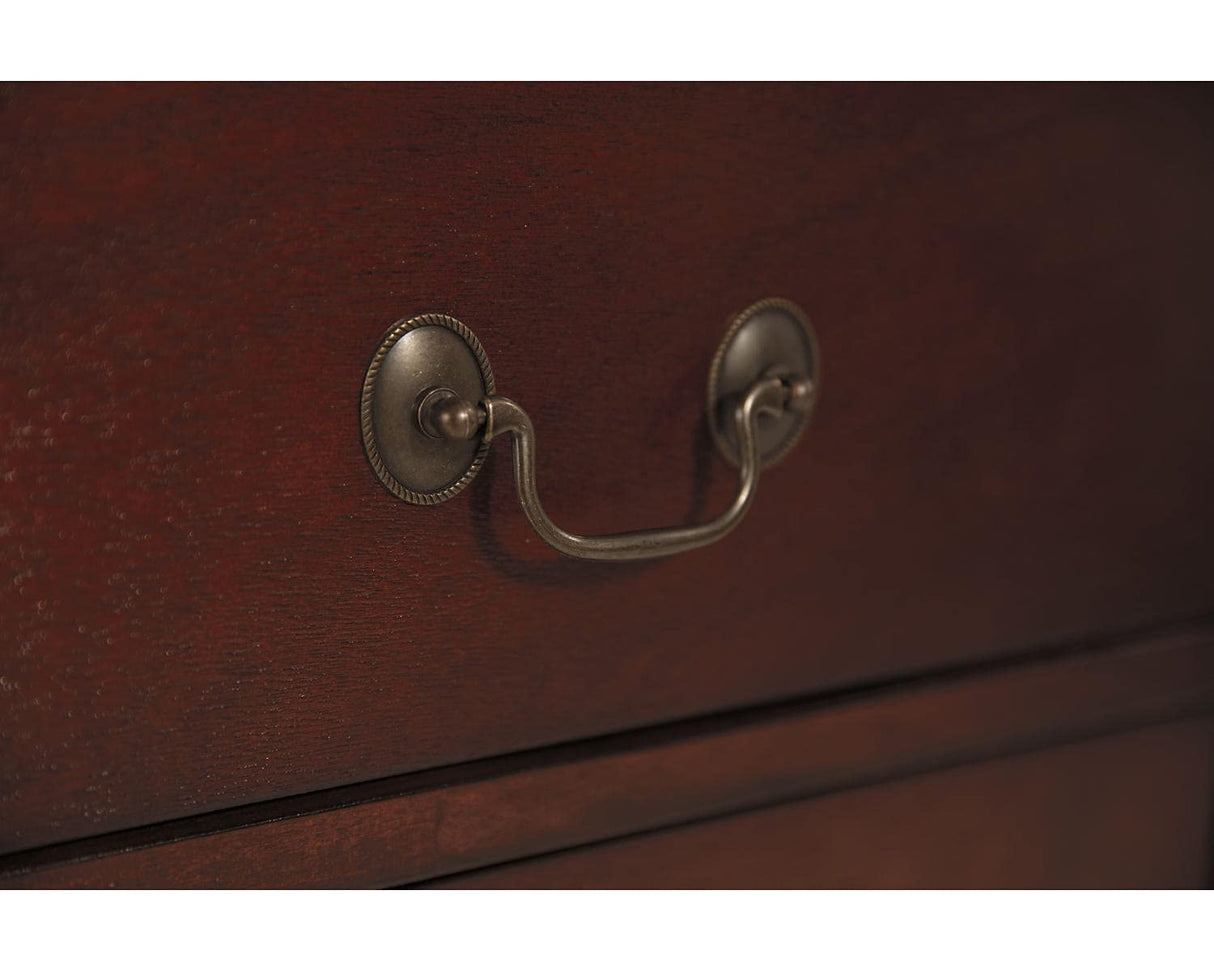 Signature Design by Ashley Alisdair Traditional 2 Drawer Nightstand, 23.75" Tall, Dark Brown Signature Design by Ashley