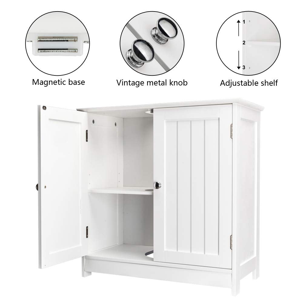 Generic Pedestal Sink Storage Cabinet with 2 Doors, Under Sink Bathroom Space Saver Organizer Generic
