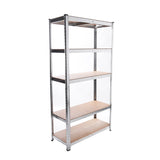 Panana 5 Tier Racking Shelf Garage Shelving Storage Shelves Unit 1.8M/1.5M Workshop/Commercial/Industrial/Kitchen (Silver, 180X90X40CM) Panana