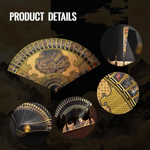 Piececool 3D Metal Puzzles for Adults, Folding Fan Metal Model Kits,Handheld Fan Building Kit for Women,DIY Crafts for Adult Family Time,Home Decor Best Gifts
