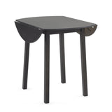 VINGLI 35" Solid Wood Kitchen Table, Drop Leaf Dining Room Desk for Small Spaces, Small Kitchen, Expandable Folding Round Table for Home, Apartment,Office, Brown VINGLI