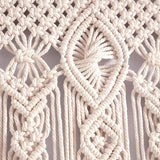 OIHYA Macrame Curtain Wall Hanging Handmade Boho Curtains for Wedding Backdrop Arch Closet Room Divider Boho Wall Decor 40"X80" OIHYA