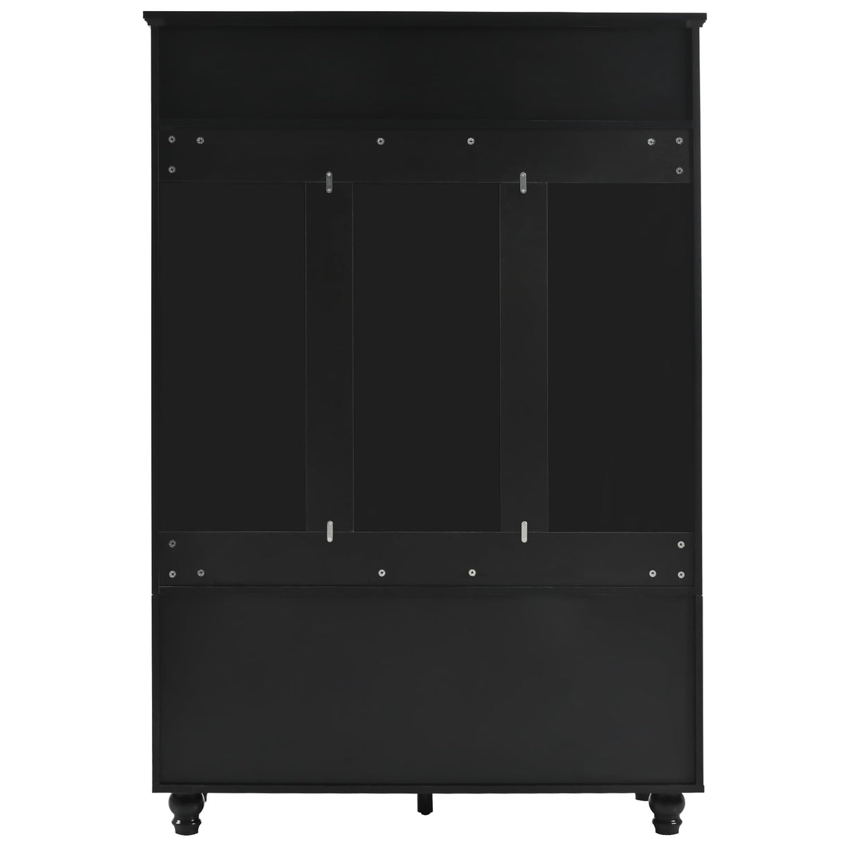 Merax Wood Hall Tree with Shoe Storage Bench for Entryway, 5-in-1 Coat Rack with 4 Hooks and Shelves for Entrance, Hallway Black Merax