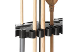 Rubbermaid Garage Tool Tower Rack, Easy to Assemble, Wheeled, Organizes up to 40 Long-Handled Tools/Rakes/ Brooms/Shovles in Home/House/Outdoor/Shed, Black Rubbermaid
