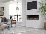 Touchstone Sideline Infinity Pro 3-Sided Smart 60" WiFi-Enabled Electric Fireplace - 80046 - Built-in - 6 Realistic Flame Colors- 13-Color Down Lighting- Crackle Sound- 1,500W Heater Touchstone