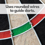 Viper by GLD Products Shot King Regulation Bristle Steel Tip Dartboard Set with Bullseye Metal Radial Spider Wire Compressed Sisal Board with Rotating Number Ring Includes 6 Darts Black Viper