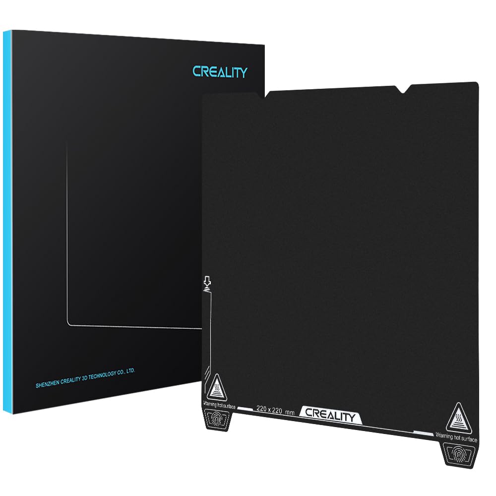 Creality Official Ender 3 V3 SE Build Plate, 235x235mm Textured Surface Flexible Removable Spring Steel Print Platform for Ender 3 S1/3 S1 Pro/3 V2 Neo/3 V3/3 V3 KE K1/K1C(No Magnetic Base) Creality