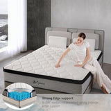 OGlAWA Twin Mattress in a Box,10 Inch Twin Mattresses,Gel Memory Foam Medium Firm Grey Hyrid Mattress,Quality Comfort and Adaptive Support Breathable Cooling Twin Mattress,CertiPUR-US. OGIAWA