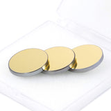 OMTech Laser Cutting Mirror Set, 20mm Gold Coated Silicon Replacement Mirrors for CO2 Laser Engraving Machines, 3mm High Transmittance Si Mirrors for 30W to 200W Laser Engravers, Set of 3 OMTech