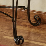 Touch of Class Charleston Ornate Openwork Console Table Bronze | Wood and Metal | Scroll Legs | Elegant Style Tables for Entryway, Hallway Touch of Class