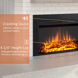 LegendFlame Jaden 36" W x 22" H (EF376) Electric Fireplace Insert with Front Trim Kit, Fire Crackling Sound, 750W/1500W Heater, Remote Control Legend Flame