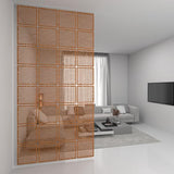 Hanging Wooden Room Divider Panels – CNC Cut Birch Plywood | Decorative Wall Partition | 12 Panels Set Generic