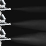 SAGUD Airbrush Kit Dual-Action Gravity Feed Air Brush Gun with 0.3mm and 1/3 oz. for Hobby, Models, Art, Tattoo, Nail Art, Cake SAGUD