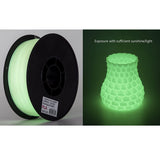INLAND PLA Filament 1.75mm - Glow in The Dark Light Green PLA 3D Printer Filament, Dimensional Accuracy +/- 0.03mm - 1kg Cardboard Spool (2.2 lbs) – FDM 3D Printing INLAND