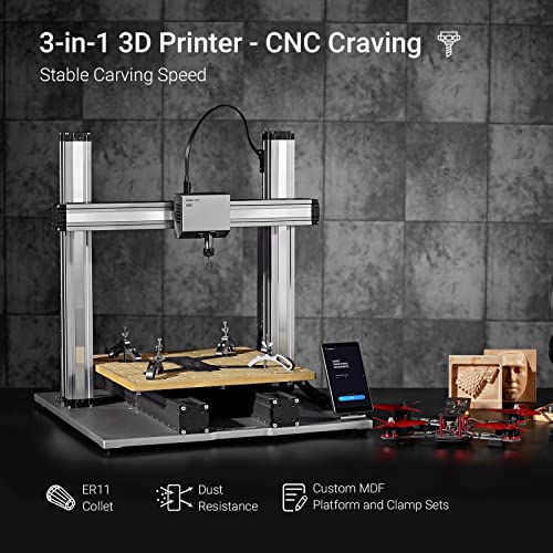 Snapmaker 3 in 1 3D Printer with Enclosure, A350T Bundle - WoodArtSupply