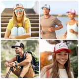 Ultrafun 10 Pack Trucker Hat Mesh Sublimation Blank Hats Adjustable Baseball Caps Hats for Men Women (Multicolor) Ultrafun