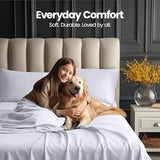 Utopia Bedding King Size Extra Deep Pocket Sheet Set – Fits Mattresses Up to 21 inches – Cooling, Soft & Breathable – Oeko-Tex 4 Piece Bed Sheets (White) Utopia Bedding