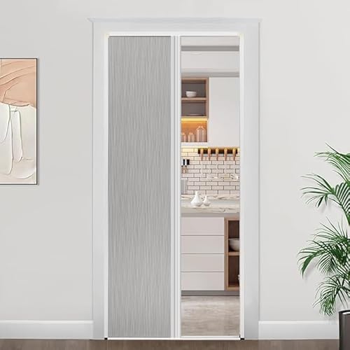 Insuluxe Shading Custom Size Interior Sliding Door/Room Divider/Closet Door/Space Saving Easy to Clean Waterproof Made in Canada No Duties (Grey - Blackout) Insuluxe Shading