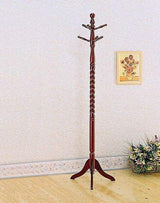 ORE International Twist Cherry Wood Coat Rack ORE