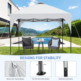 Oneofics Pop Up Canopy, 10x10 FT Instant Outdoor Canopy Tent with Carrying Bag, 3 Adjustable Heights - Portable for Outdoor Activities Oneofics