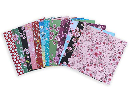 Origami Paper 500 sheets Cherry Blossoms 6" (15 cm): Tuttle Origami Paper: Double-Sided Origami Sheets Printed with 12 Different Patterns (Instructions for 6 Projects Included) - WoodArtSupply