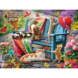 Bits and Pieces 300 Piece Puzzles for Adults Cat Puzzle 3-Pack - 300 Large Pieces 18" x 24" Jigsaw Puzzles, Larry Jones, No 2 Pieces Alike