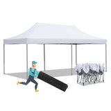 10x20 FT Pop up Canopy, Wonlink Folding Heavy Duty Height Adjustable Instant Shelter Gazebos with Wheeled Bag Waterproof Wonlink