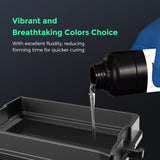 FLASHFORGE 3D Printer Resin, Fast Curing Standard 3D Resin High Precision & Excellent Fluidity with Low Odor, 405nm UV Curing 3D Printing Resin for LCD/DLP/SLA Resin 3D Printer (Dark Grey, 500G) FLASHFORGE