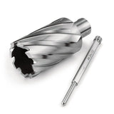 OSCARBIDE Annular Cutter 1-1/2 inch Cutting Diameter 2 inch Depth of Cut,3/4 inch Weldon Shank 2 Flat Mag Drill Bit with Pilot Pin for Magnetic Drill Press,1 Piece OSCARBIDE