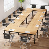 LITTLE TREE Large Rectangle Conference Meeting Seminar BusinessTable for 10-14 Person LITTLE TREE