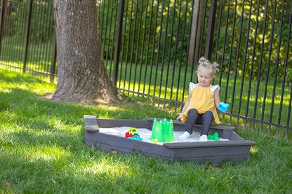 Jack & June Hexagonal Cedar Sand Box Playset - WoodArtSupply