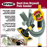 Hyde Tools 09175 Drywall Vacuum Sander, SILVER ,GRAY, With Pole Hyde
