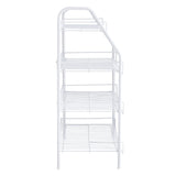 Rubbermaid 4-Tier Wire Shoe Rack, White, Simple Assemble, Storage Shelf for Organization in Bedroom/Closet Rubbermaid