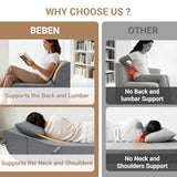 BeBen Folding Sofa Bed Chair, Convertible Sleeper Chair Futon Couch, Foldable Boneless Floor Lounger Sofa, Single Foam Chair Bed for Small Spaces, Dorm, Guest Room, Living Room, Apartment, Grey BeBen