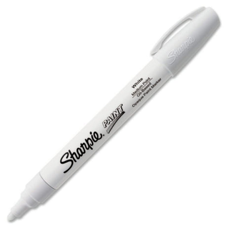 Sanford 35558 Sharpie Oil-Based Paint Marker, Medium Point, White, 1-Count SHARPIE
