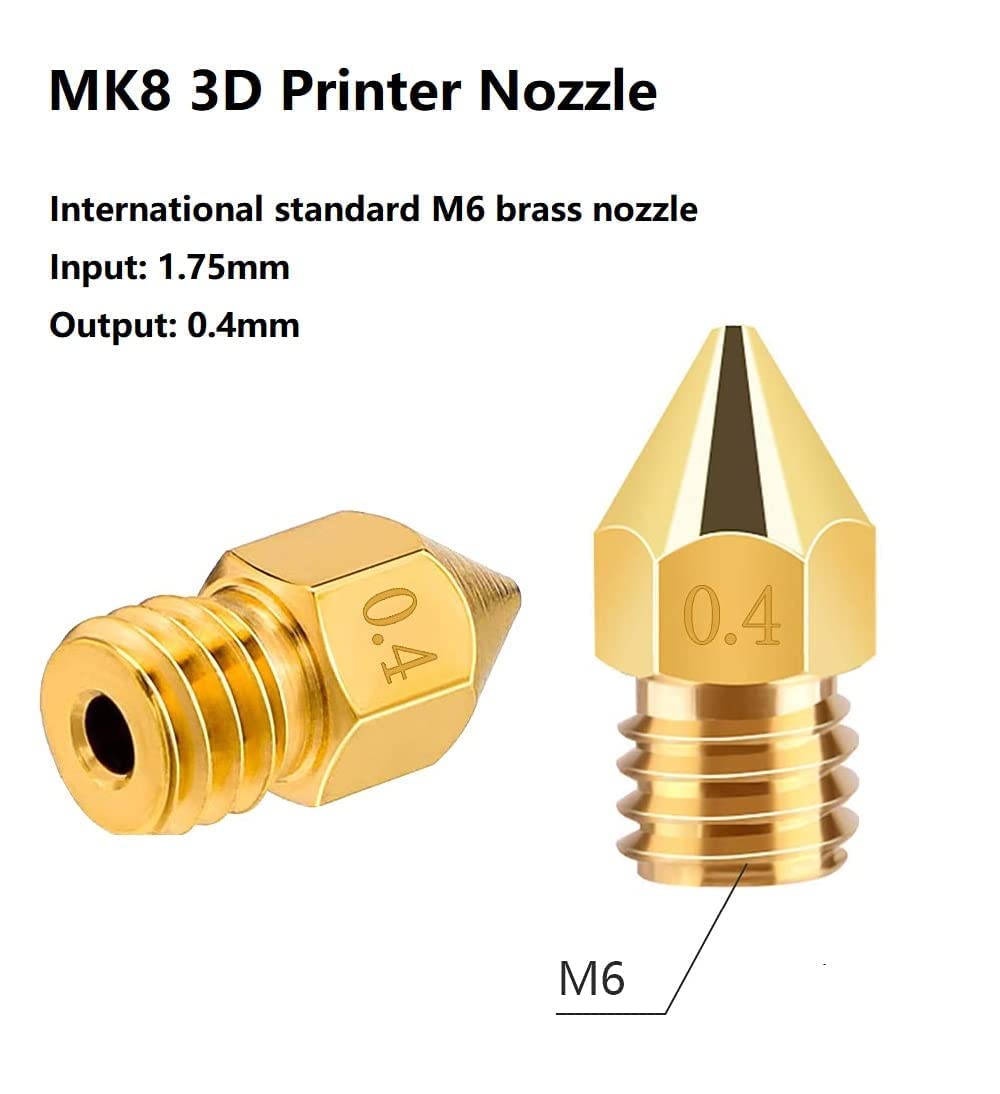 Ender 3 Hotend, Authentic Creality Assembled Hotend Kit 3D Printer Parts with 5X 0.4mm Nozzles for Ender 3 Ender 3 V2 and Ender 3 Pro - WoodArtSupply