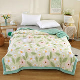 5JJJLOOOPP Skin Blanket Single 150x200cm Quilt Summer Blanket Nap Blanket Single Towel Blanket For Summer Duvet Summer Futon (Light Green Single 200 x 230cm 3kg) 5JJJLOOOPP