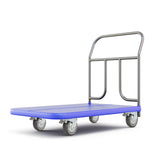 uyoyous 6 inch Caster Wheels Heavy Duty 4 Pack Anti-Skid Swivel Caster Load 1760 lbs Silent Ball Bearing Solid Wheel with 360° Rotation Top Plate (2 with Brakes& 2 Without) uyoyous