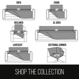 Sofa Shield Loveseat Slip Cover with Patented Strap, Large Cushion Protector, Reversible Stain and Dog Tear Resistant Slipcover, Quilted Microfiber 54” Seat, Washable Covers for Dogs Pets Kids, White Sofa Shield