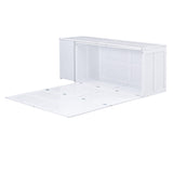 THINK 30 Queen Size Murphy Bed with Rotable Desk, White Color THINK 30