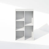Furinno Reed 5-Cube Open Shelf Clothing & Closet Storage Organization, White Furinno