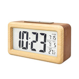 everwood Wooden Digital Battery Operated Alarm Clocks for Bedrooms, Beside, Table, Desk everwood