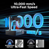 OMTech Autofocus 60W MOPA Fiber Laser Marking Machine with Rotary Axis, Fiber Laser Engraver for Metal Color Marking, 6" x 6" Workbed Fiber Laser Cutter with EzCad, 100,000 hr. Life OMTech