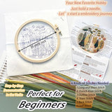 FONNUY Giraffe Pre-Stamped Embroidery Pattern for Beginners, Boho Needlepoint Kits for Beginners Cross Stitch Craft Sewing Full Needles and Thread Hoop Kit (Giraffe 01)