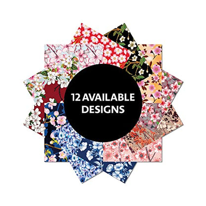 Origami Paper 500 sheets Cherry Blossoms 4" (10 cm): Tuttle Origami Paper: Double-Sided Origami Sheets Printed with 12 Different Illustrated Patterns - WoodArtSupply