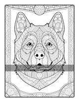 Amazing Dogs Coloring Book: Beautiful Dogs, Adorable Puppies, and Relaxing Designs for Adults and Teens WoodArtSupply