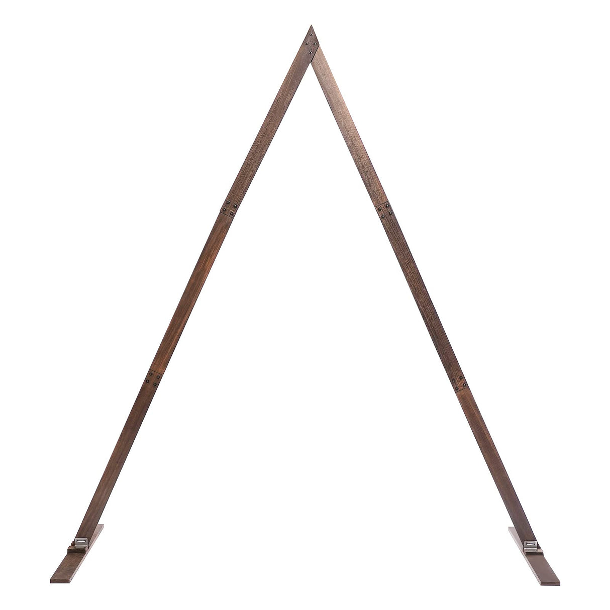 8.2FT Triangle Wooden Wedding Arch, Arbor Backdrop Stand for Ceremony, Natural Wood Rustic Arch Stand for Garden Wedding Party Indoor Outdoor Decoration VeenYik