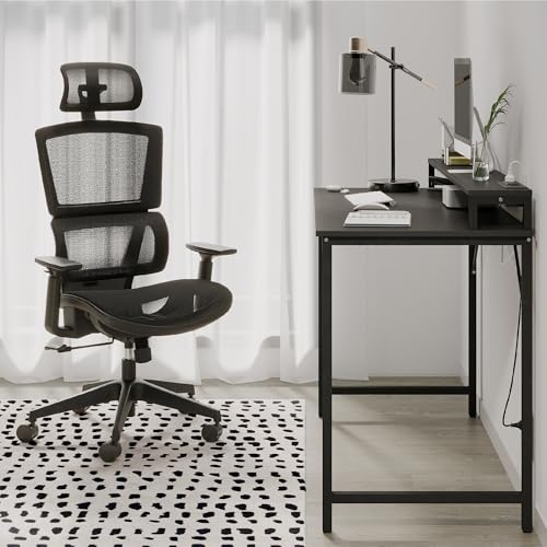 Realspace® Radano Mesh High-Back Executive Office Chair, Black, BIFMA Compliant Realspace